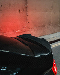 Audi RS3 8V LCI Saloon Pre-Preg Carbon Fibre Ducktail Rear Spoiler by FORM (2017-2020) - Evolve Automotive