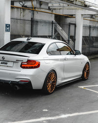 BMW 1 Series F20 F21 & 2 Series F22 EVO - 1 Gloss Black Side Skirts by ZAERO (2011 - 2019) - Evolve Automotive