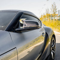 BMW 1 Series F40, 2 Series F44 & Toyota Supra Pre-Preg Carbon Fibre M Style Mirror Covers by FORM (2019+) - Evolve Automotive