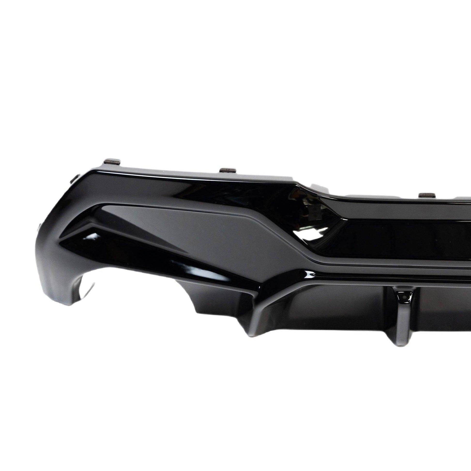 BMW 1 Series M Sport F40 Single Exit (116i 116d 118i 118d) EVO - 1 Gloss Black Rear Diffuser by ZAERO (2019 - 2024) - Evolve Automotive
