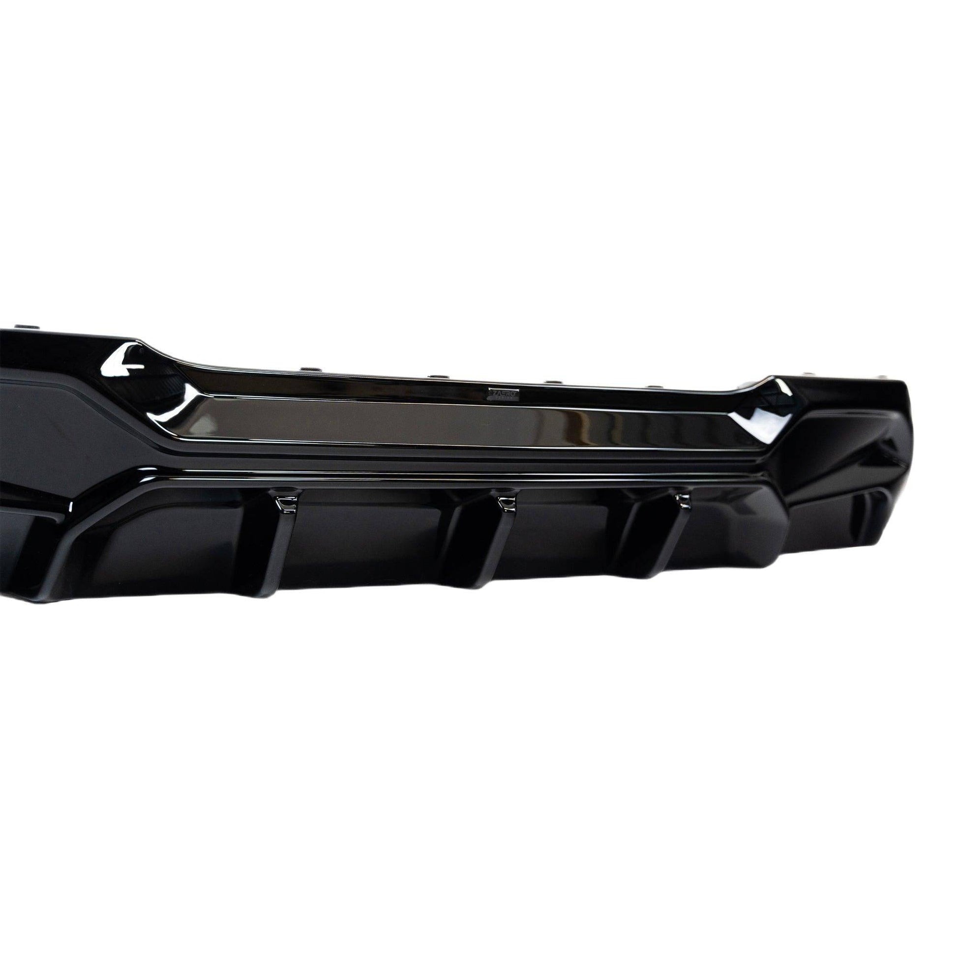 BMW 1 Series M Sport F40 Single Exit (116i 116d 118i 118d) EVO - 1 Gloss Black Rear Diffuser by ZAERO (2019 - 2024) - Evolve Automotive