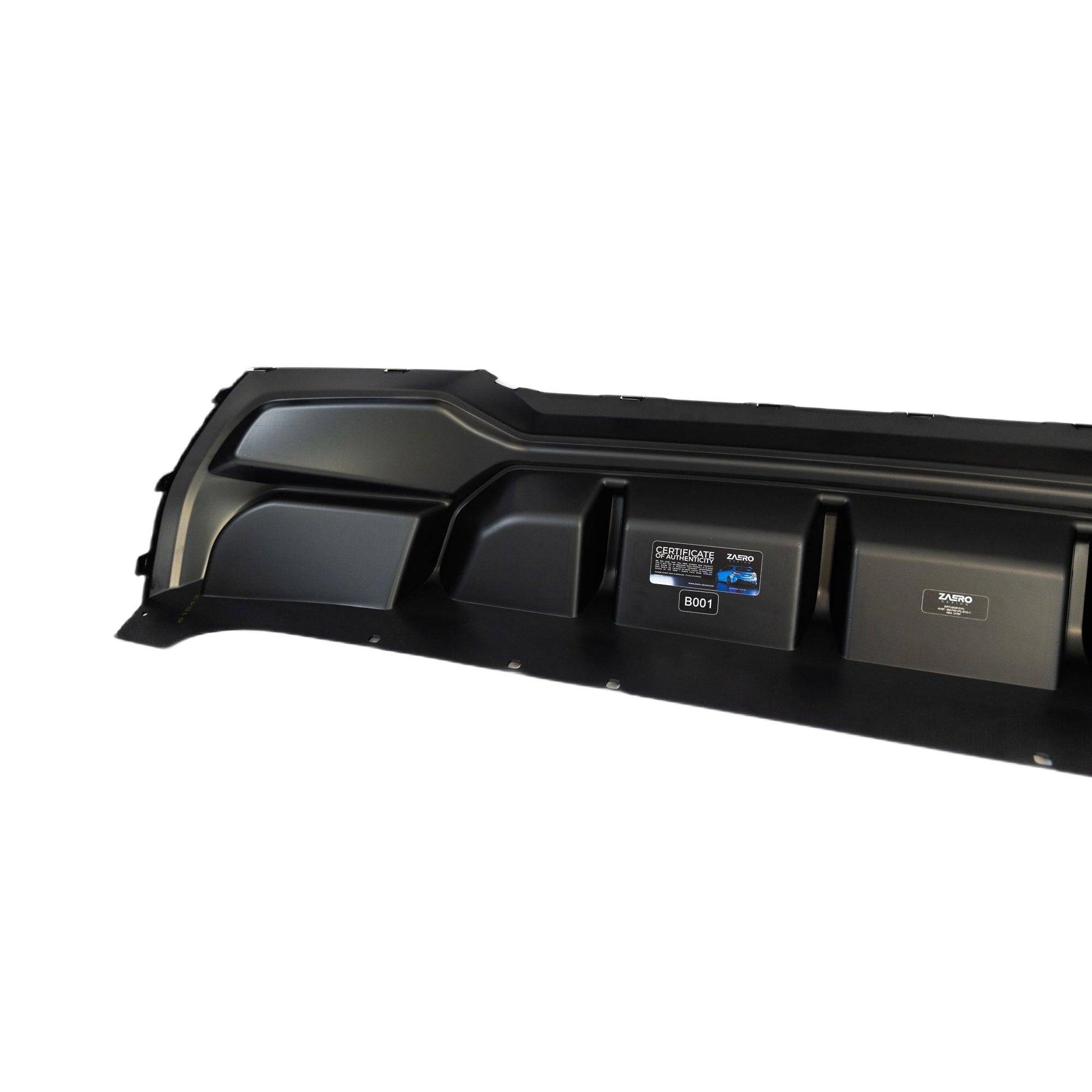 BMW 1 Series M Sport F40 Single Exit (116i 116d 118i 118d) EVO - 1 Gloss Black Rear Diffuser by ZAERO (2019 - 2024) - Evolve Automotive