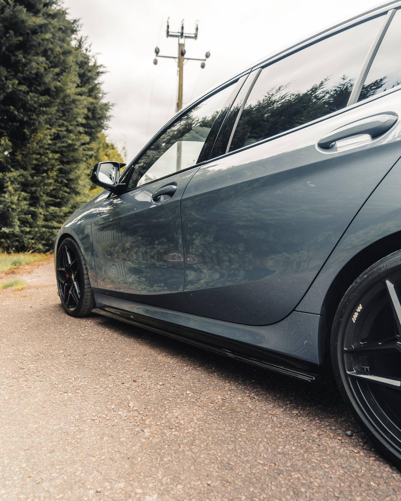 BMW 1 Series & M135i F40 EVO - 1 Gloss Black Side Skirts by ZAERO (2019 - 2024) - Evolve Automotive