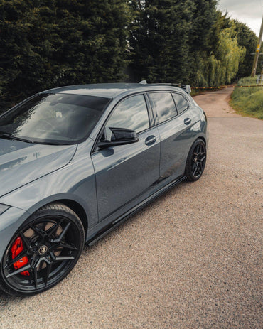 BMW 1 Series & M135i F40 EVO - 1 Gloss Black Side Skirts by ZAERO (2019 - 2024) - Evolve Automotive