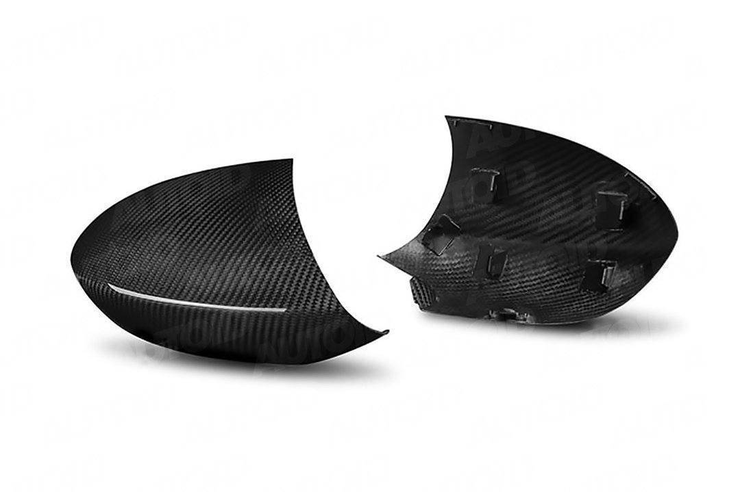 BMW 1M E82 & M3 E92 Pre-preg Carbon Fibre Wing Mirror Covers by FORM (2007-2013) - Evolve Automotive