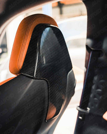 BMW 2 Series G42, M3 G80, M4 G82, M2 G87 Pre-Preg Carbon Fibre Seat Back Cover by FORM (2018+) - Evolve Automotive