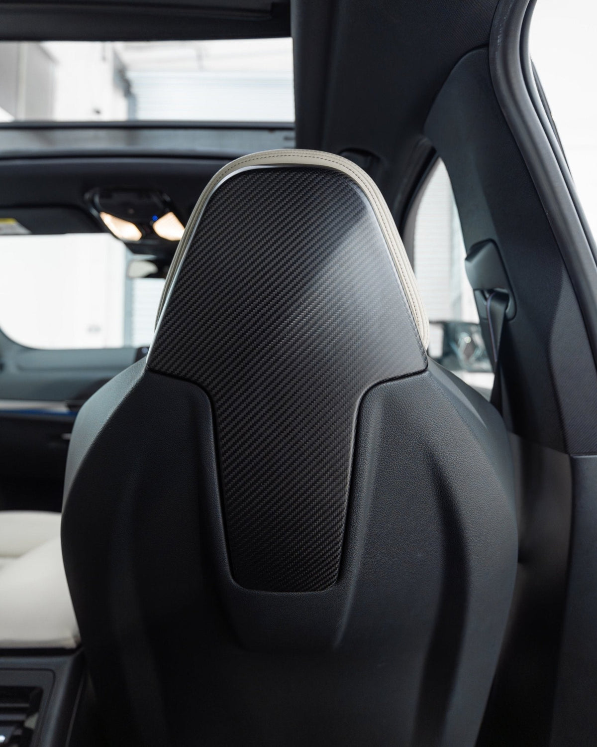 BMW 2 Series G42, M3 G80, M4 G82, M2 G87 Pre-Preg Matte Carbon Fibre Seat Back Covers by FORM (2018+) - Evolve Automotive