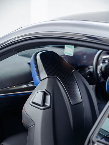 BMW 2 Series G42, M3 G80, M4 G82, M2 G87 Pre-Preg Matte Carbon Fibre Seat Back Covers by FORM (2018+) - Evolve Automotive
