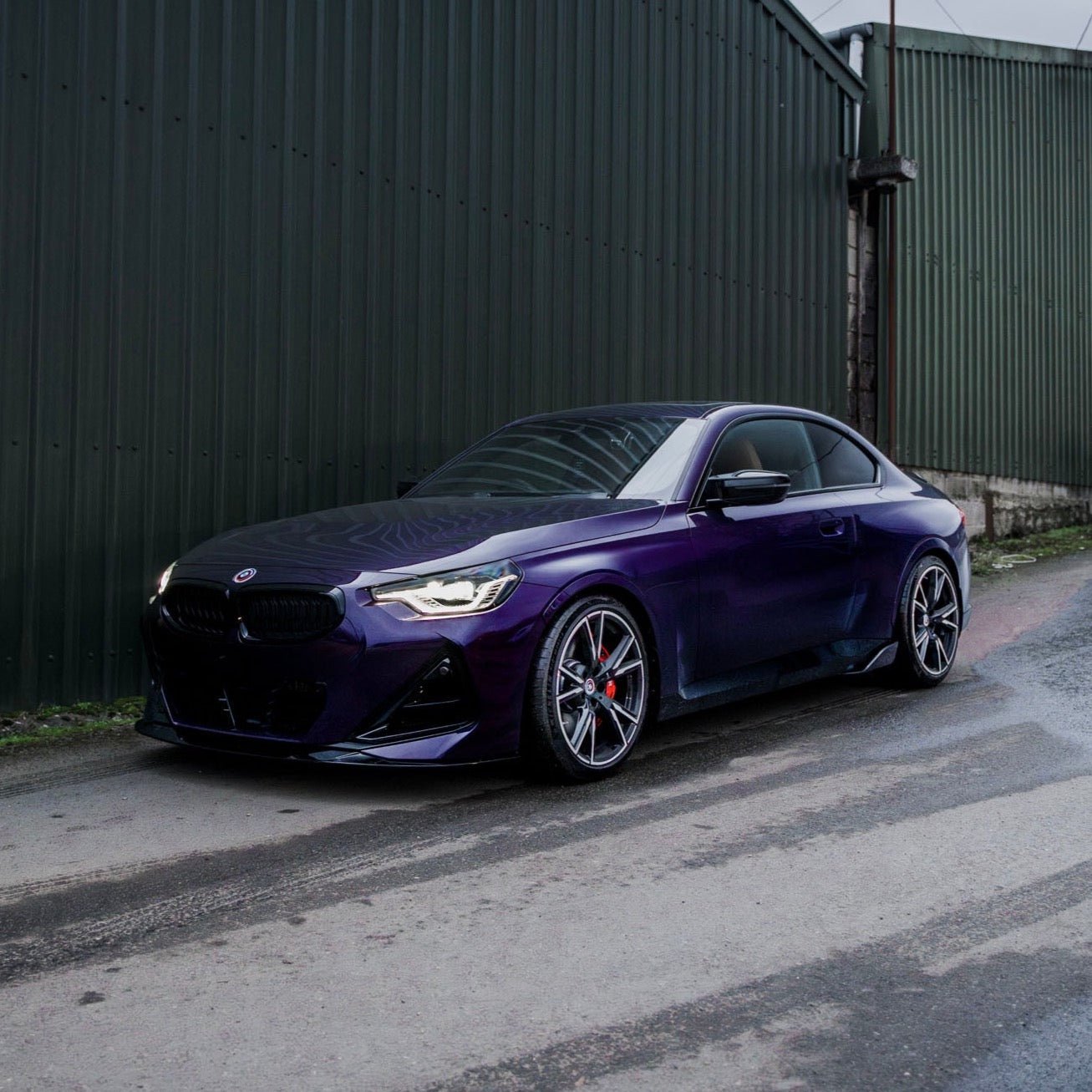 BMW 2 Series M Sport & M240i G42 Gloss Black ID - 01 Front Splitter by Trevora (2021+) - Evolve Automotive