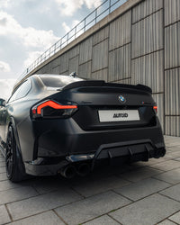 BMW 2 Series M Sport & M240i G42 Pre - Preg Carbon Fibre ID - 01 Front Splitter & Rear Spoiler Pack by Trevora (2021+) - Evolve Automotive