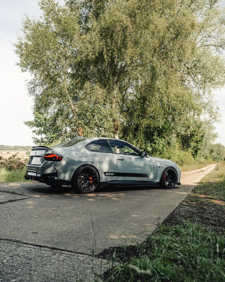 BMW 2 Series & M240i G42 FRP & Pre - Preg Carbon Fibre Wheel Arch Trim Extensions Kit by Trevora (2022+) - Evolve Automotive