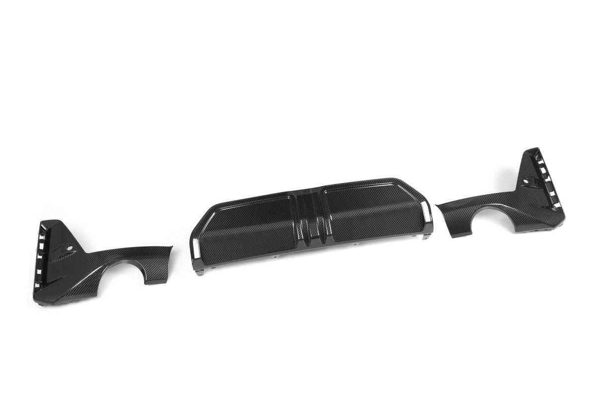 BMW 3 Series G20 G21 LCI Carbon Fibre Rear Diffuser Set by FORM (2022+) - Evolve Automotive