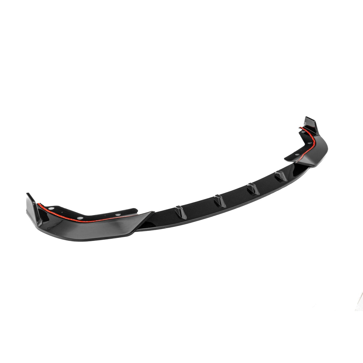 BMW 3 Series G20 G21 Pre-LCI Gloss Black Competition Front Splitter by FORM (2018-2022) - Evolve Automotive