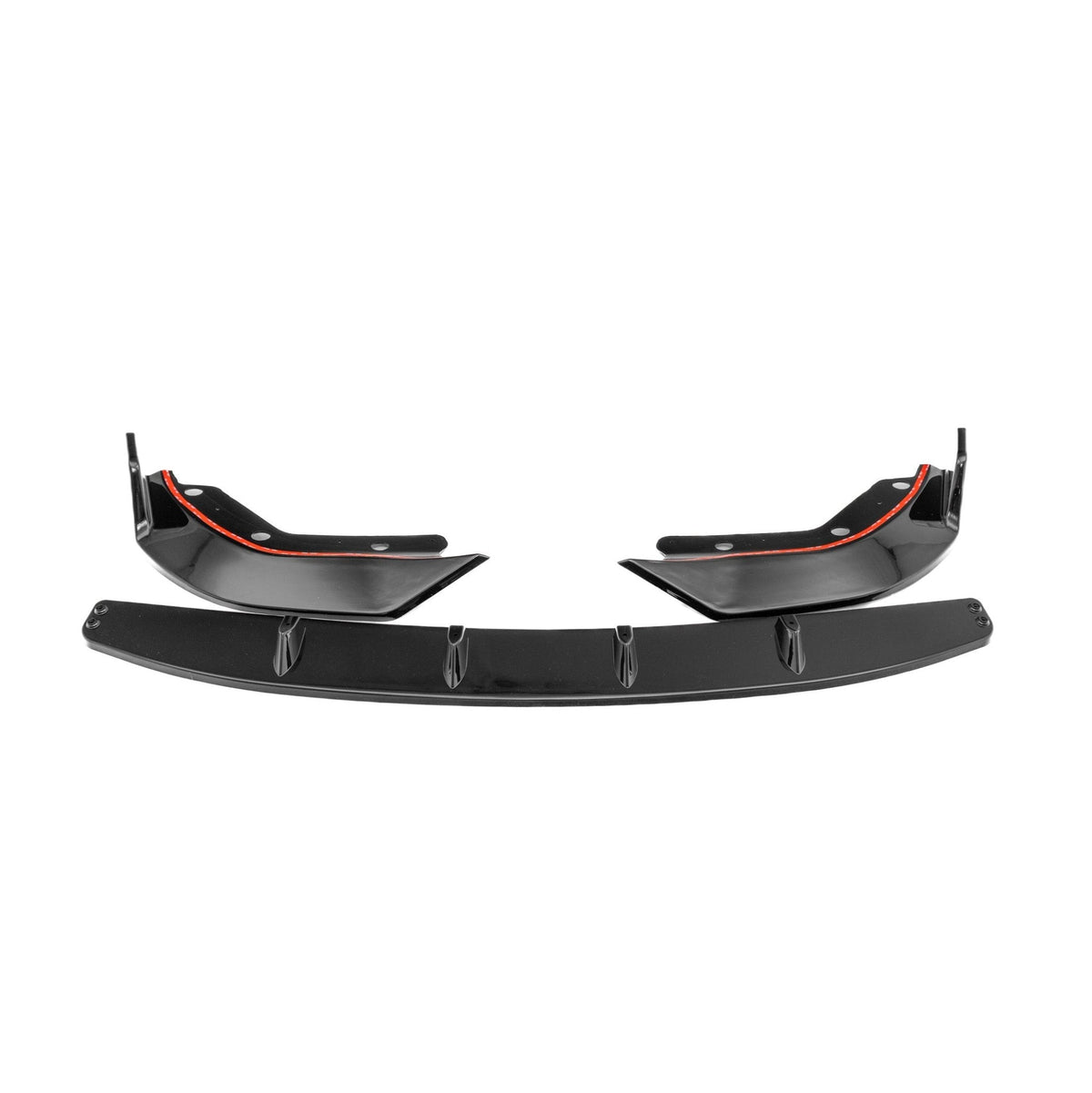 BMW 3 Series G20 G21 Pre-LCI Gloss Black Competition Front Splitter by FORM (2018-2022) - Evolve Automotive