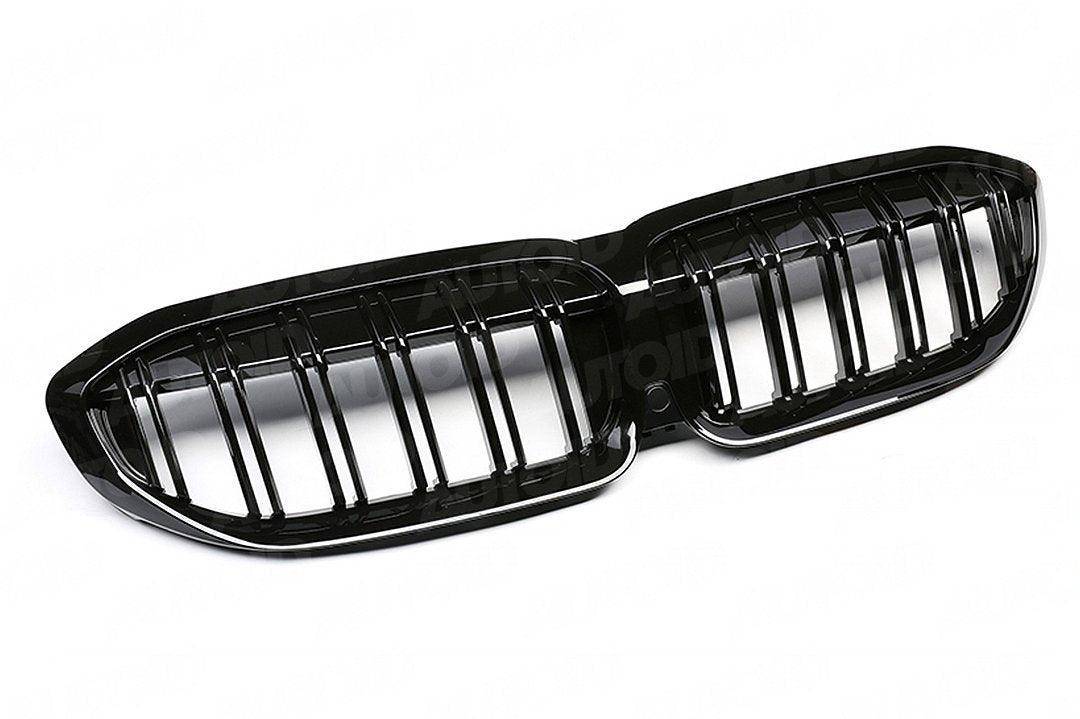 BMW 3 Series Pre-LCI G20 G21 Gloss Black Kidney Grilles by FORM (2019-2022) - Evolve Automotive