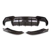 BMW 4 Series G22 G23 Pre-Preg Carbon Fibre Competition Rear Diffuser Set Pro by FORM (2020+) - Evolve Automotive