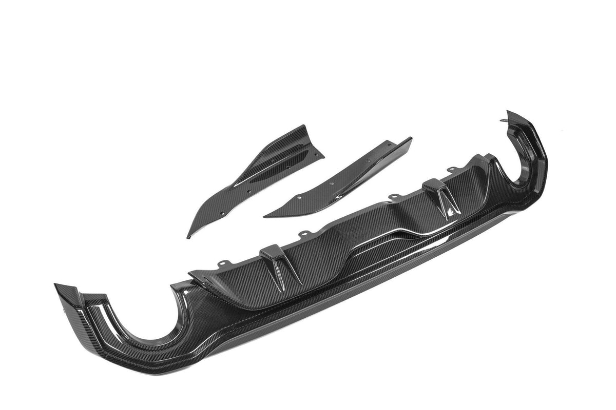 BMW 4 Series Gran Coupe G26 Pre-Preg Carbon Fibre Rear Diffuser Set by FORM (2021+) - Evolve Automotive