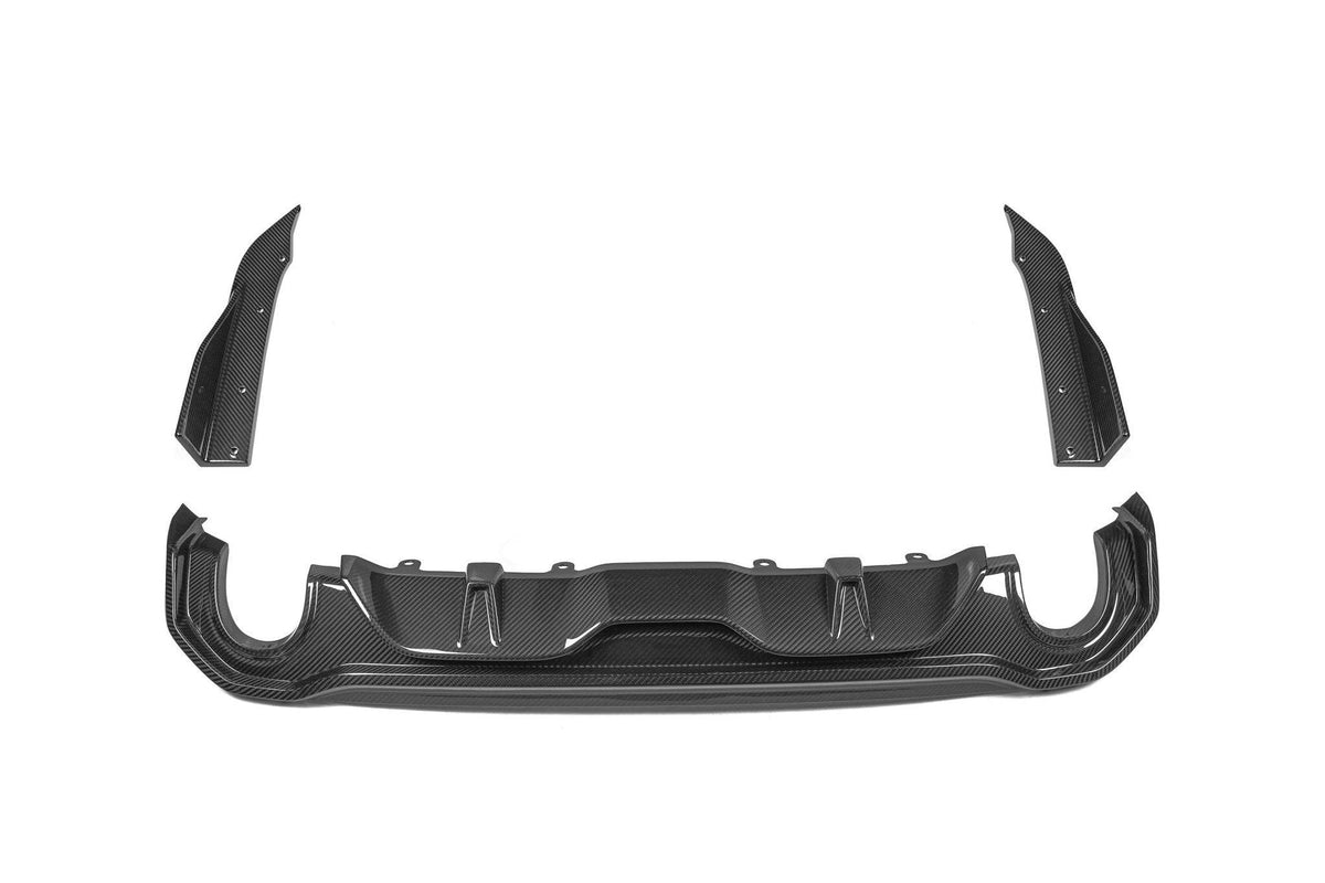 BMW 4 Series Gran Coupe G26 Pre-Preg Carbon Fibre Rear Diffuser Set by FORM (2021+) - Evolve Automotive