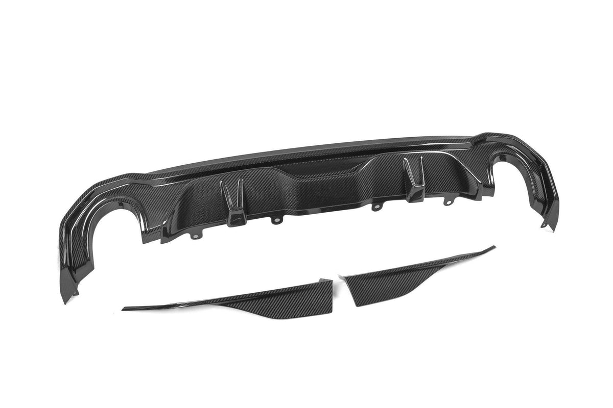 BMW 4 Series Gran Coupe G26 Pre-Preg Carbon Fibre Rear Diffuser Set by FORM (2021+) - Evolve Automotive