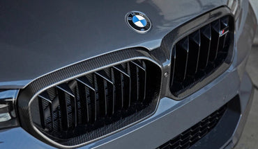 BMW 5 Series G30 & M5 F90 LCI Pre - Preg Carbon Fibre Grille Surround by Trevora (2020 - 2023) - Evolve Automotive
