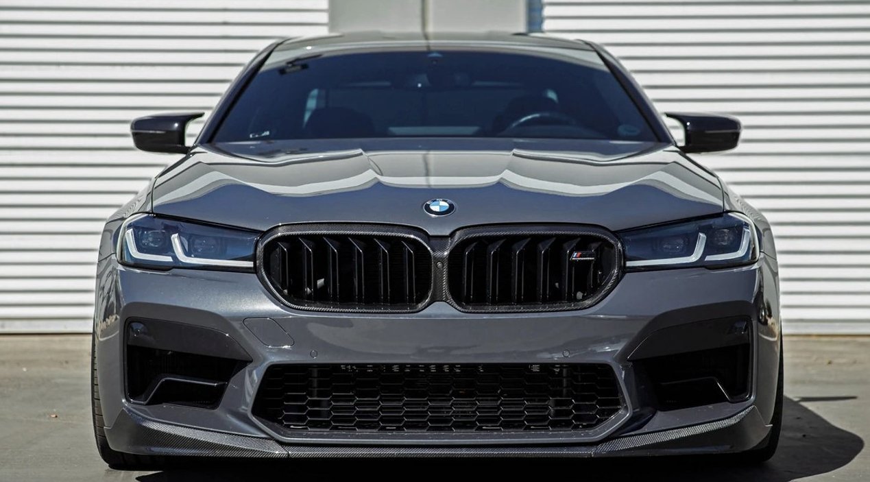 BMW 5 Series G30 & M5 F90 LCI Pre - Preg Carbon Fibre Grille Surround by Trevora (2020 - 2023) - Evolve Automotive