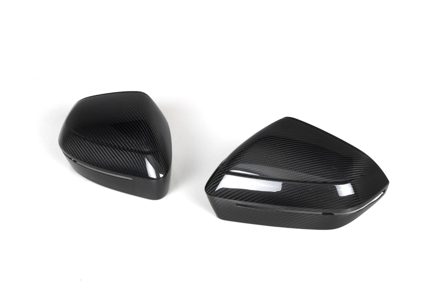 BMW 5 Series G60 G61 & X3 G45 Pre - preg Carbon Fibre Wing Mirror Covers by Trevora (2024+) - Evolve Automotive