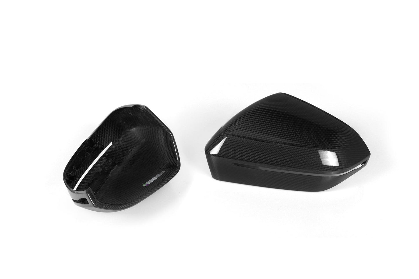 BMW 5 Series G60 G61 & X3 G45 Pre - preg Carbon Fibre Wing Mirror Covers by Trevora (2024+) - Evolve Automotive