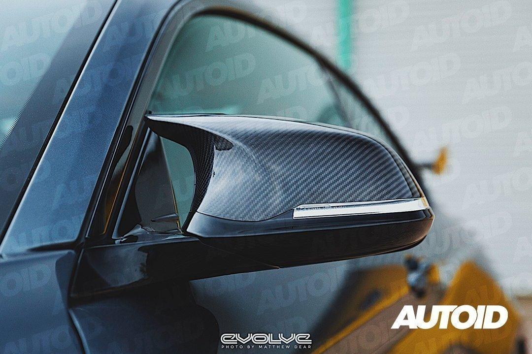 BMW F Chassis Pre - preg Carbon Fibre M Style Wing Mirror Unit by Trevora (2012 - 2019, F20 F21 F22 F30 F32 F87) - Evolve Automotive
