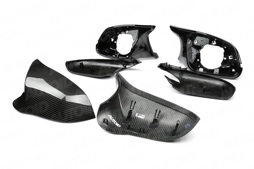 BMW F Chassis Pre - preg Carbon Fibre M Style Wing Mirror Unit by Trevora (2012 - 2019, F20 F21 F22 F30 F32 F87) - Evolve Automotive