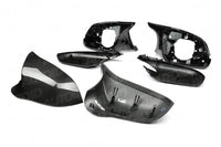 BMW F Chassis Pre - preg Carbon Fibre M Style Wing Mirror Unit by Trevora (2012 - 2019, F20 F21 F22 F30 F32 F87) - Evolve Automotive