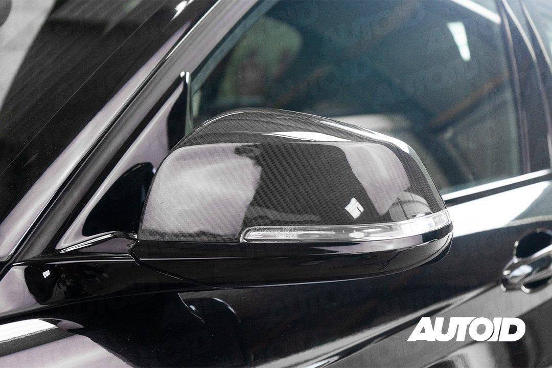 BMW F Chassis Pre-preg Carbon Fibre Wing Mirror Covers by FORM (2012-2019) - Evolve Automotive