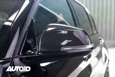 BMW F Chassis Pre-preg Carbon Fibre Wing Mirror Covers by FORM (2012-2019) - Evolve Automotive