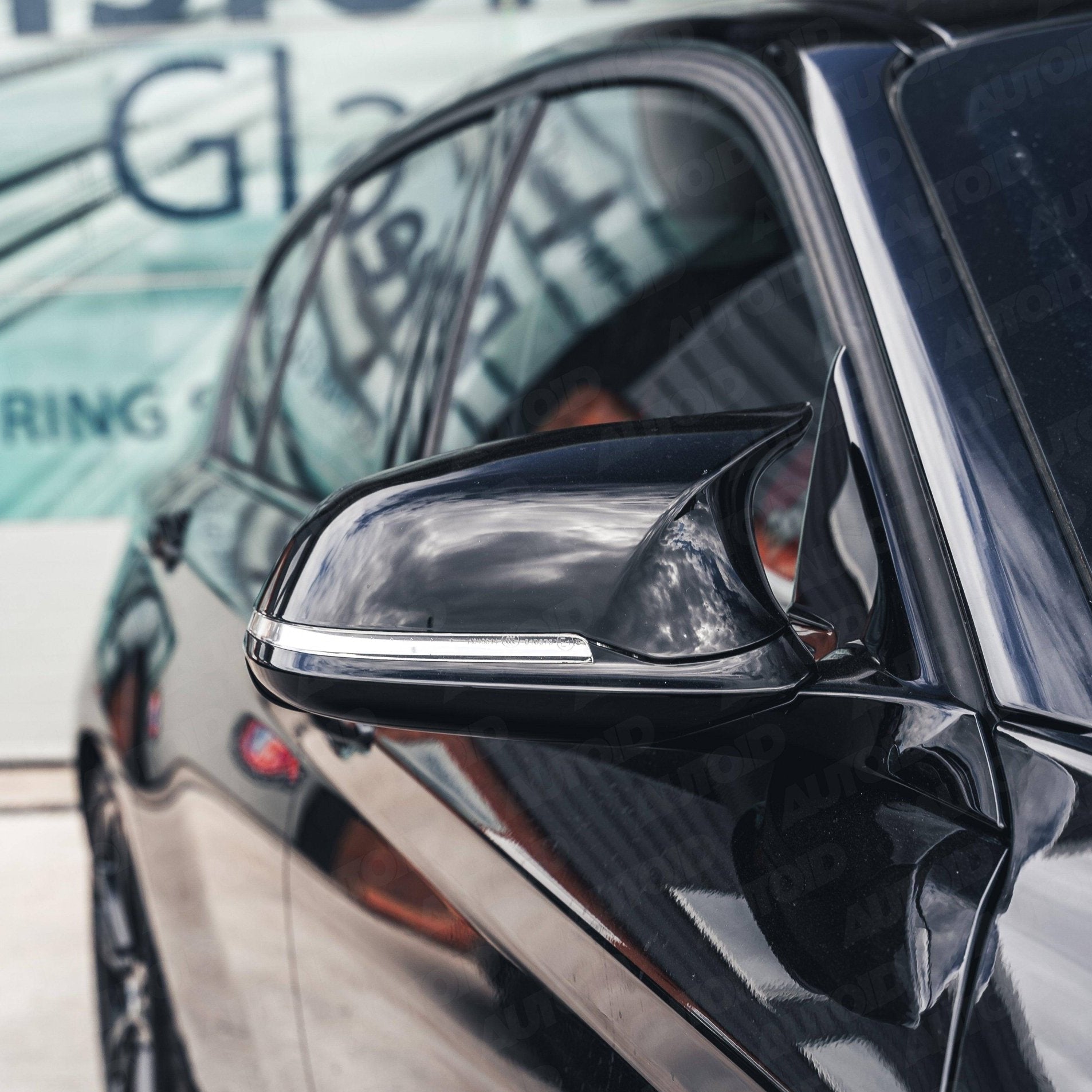 BMW F Series Performance M Style Gloss Black Wing Mirror Units by Trevora (2012 - 2019) - Evolve Automotive