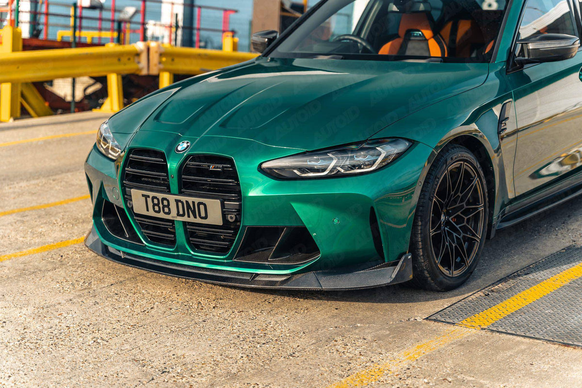 BMW G80 G81 M3 & G82 G83 M4 Carbon Fibre Competition Front Splitter by FORM (2021+) - Evolve Automotive