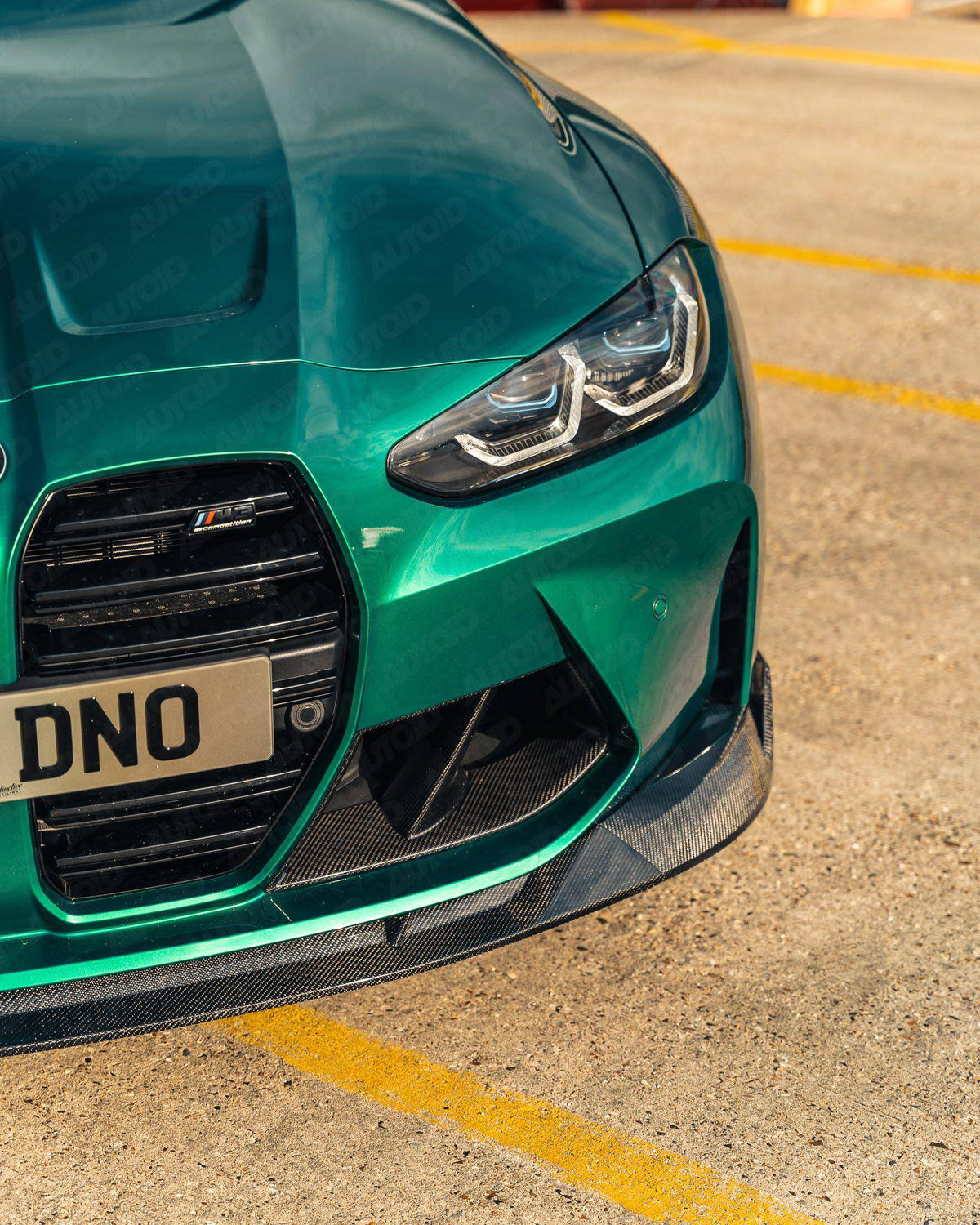 BMW G80 G81 M3 & G82 G83 M4 Carbon Fibre Competition Front Splitter by FORM (2021+) - Evolve Automotive