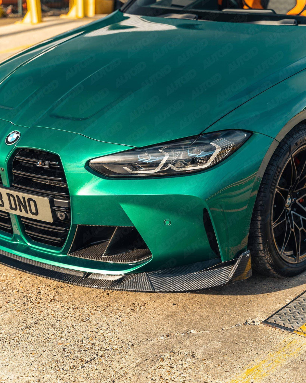 BMW G80 G81 M3 & G82 G83 M4 Carbon Fibre Competition Front Splitter by FORM (2021+) - Evolve Automotive
