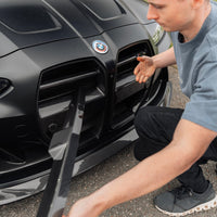 BMW G80 G81 M3 & G82 G83 M4 Pre - Preg Carbon Fibre Foam Crash Bar Cover by Trevora (2021+) - Evolve Automotive