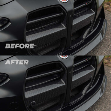BMW G80 G81 M3 & G82 G83 M4 Pre - Preg Carbon Fibre Foam Crash Bar Cover by Trevora (2021+) - Evolve Automotive