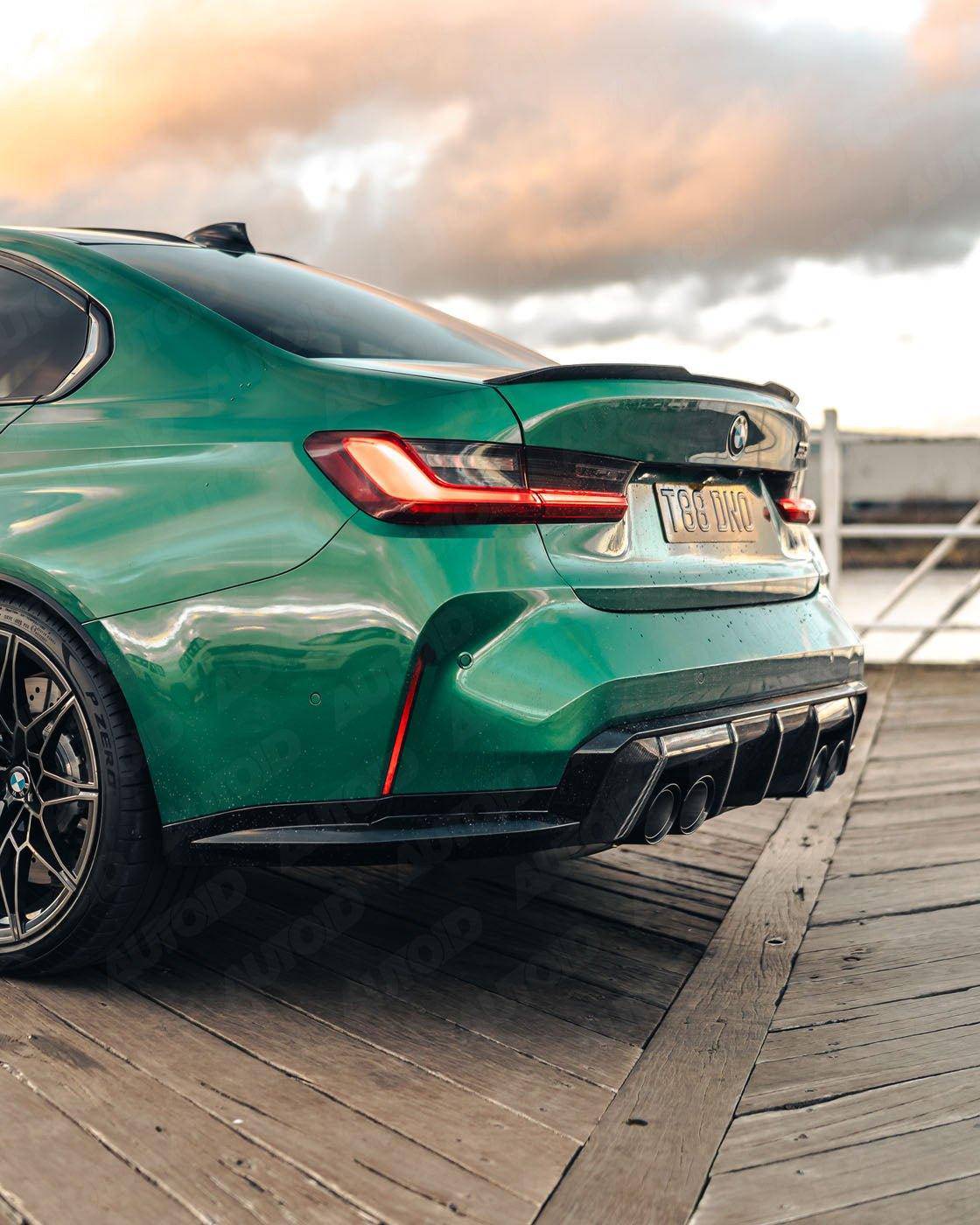 BMW G80 G81 M3 & G82 G83 M4 Pre-Preg Carbon Fibre Rear Diffuser by FORM (2021+) - Evolve Automotive
