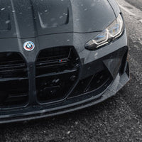 BMW G80 M3 & G82 M4 Gloss Black E-CSL Style Front Kidney Grilles with ACC by FORM (2021+) - Evolve Automotive