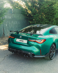 BMW G80 M3 & G82 M4 Pre-Preg Carbon Fibre Rear Spoiler Wing by FORM (2021+) - Evolve Automotive
