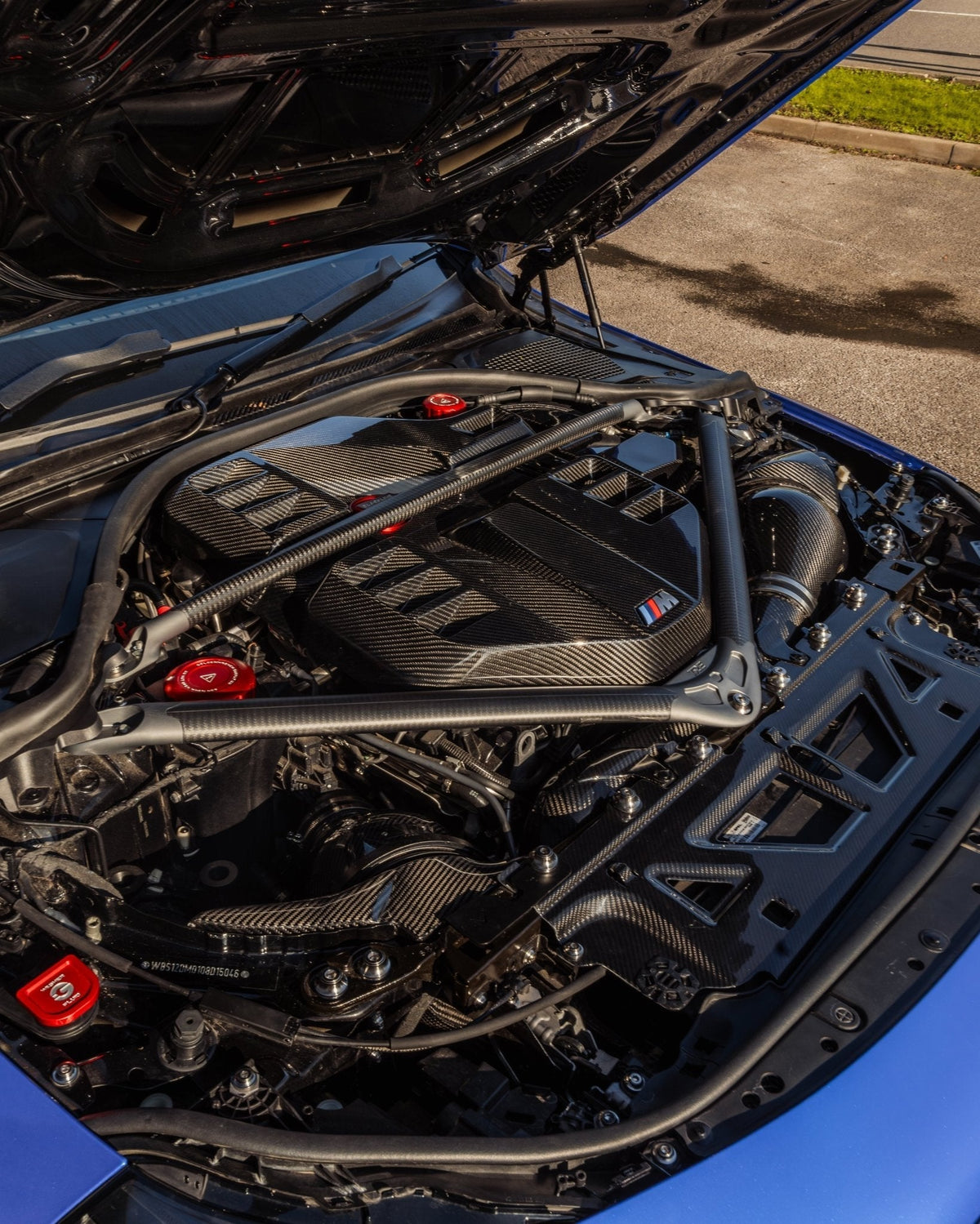 BMW G87 M2, G80 M3 & G82 M4 Pre-Preg Carbon Fibre ECU Battery Terminal Cover - Evolve Automotive