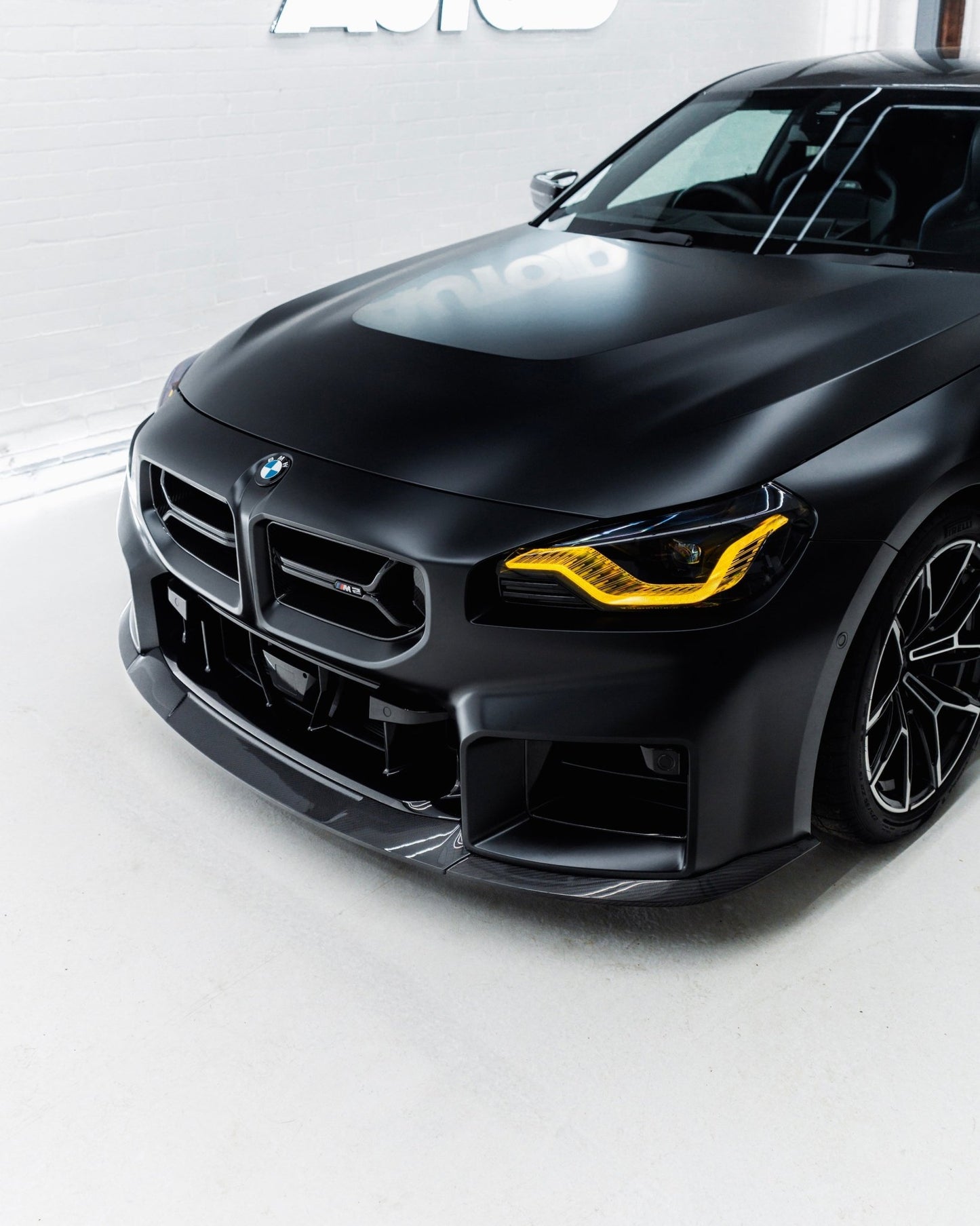 BMW G87 M2 TR87 Pre - preg Carbon Fibre Flat Front Splitter by Trevora (2023+) - Evolve Automotive