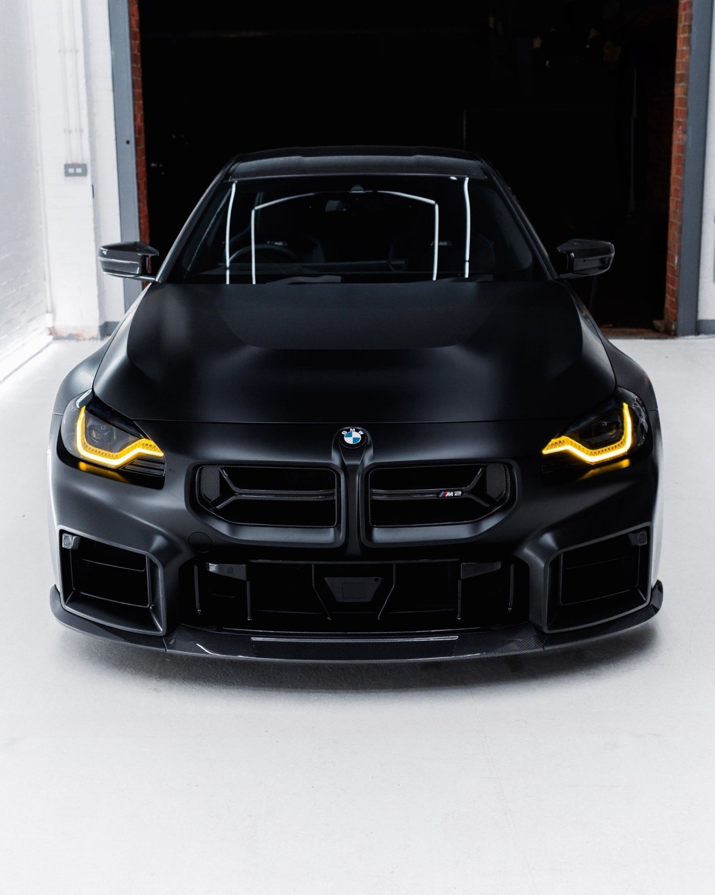 BMW G87 M2 TR87 Pre - preg Carbon Fibre Flat Front Splitter by Trevora (2023+) - Evolve Automotive