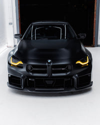 BMW G87 M2 TR87 Pre - preg Carbon Fibre Flat Front Splitter by Trevora (2023+) - Evolve Automotive