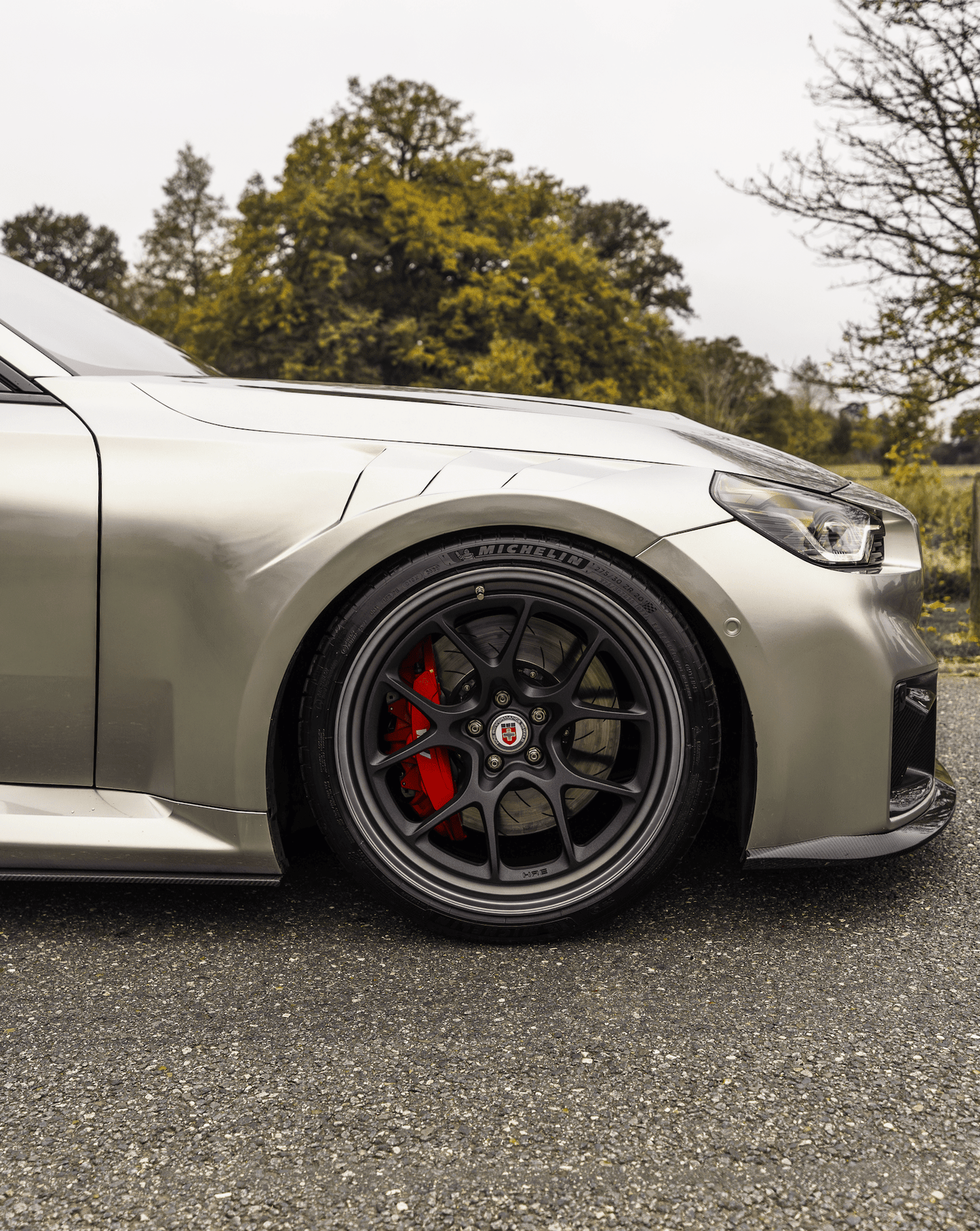 BMW G87 M2 TR87 Pre - preg Carbon Fibre Flat Front Splitter by Trevora (2023+) - Evolve Automotive