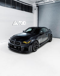 BMW G87 M2 TR87 Pre - preg Carbon Fibre Flat Front Splitter by Trevora (2023+) - Evolve Automotive