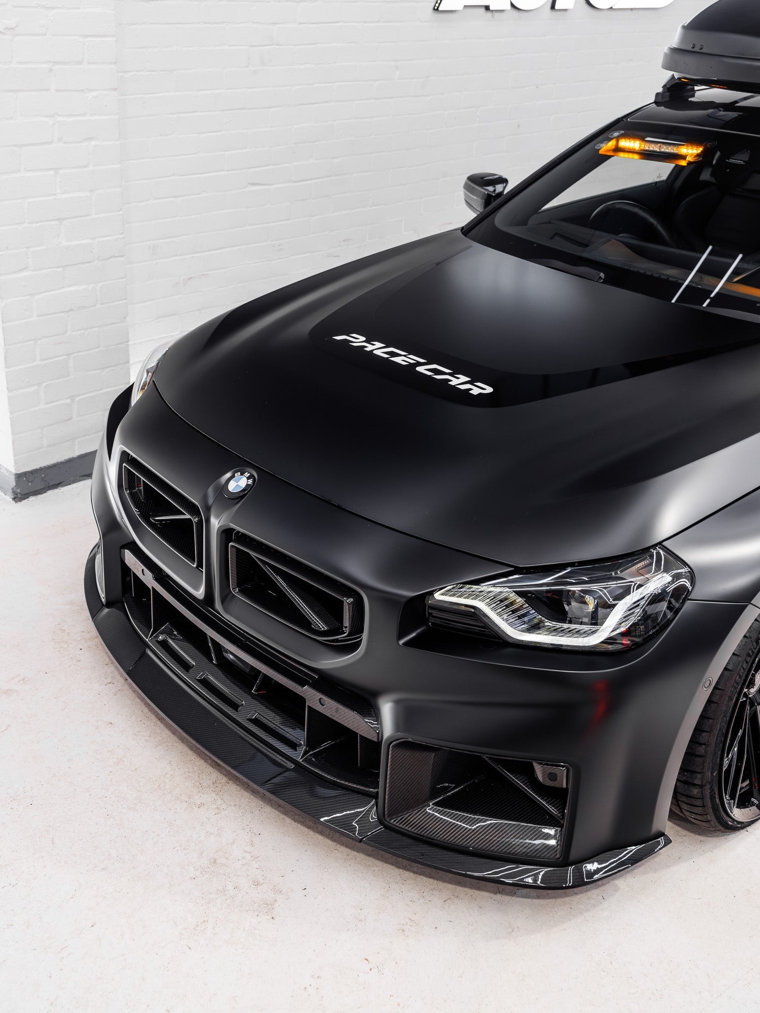 BMW G87 M2 TR87 Pre - preg Carbon Fibre Flat Front Splitter by Trevora (2023+) - Evolve Automotive