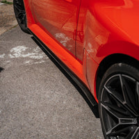 BMW G87 M2 TR87 Pre - preg Carbon Fibre Flat Side Skirts by Trevora (2023+) - Evolve Automotive