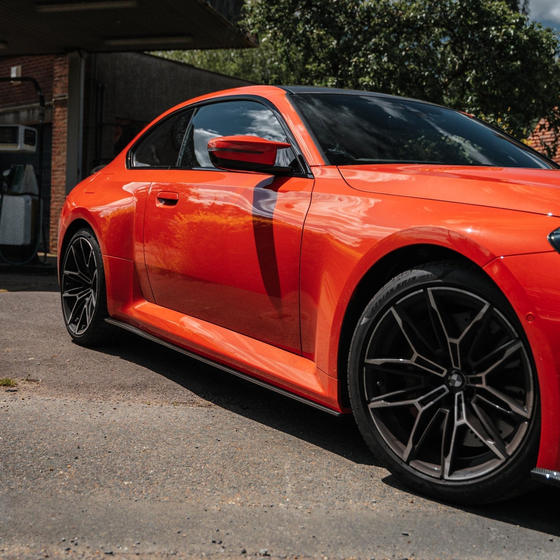 BMW G87 M2 TR87 Pre - preg Carbon Fibre Flat Side Skirts by Trevora (2023+) - Evolve Automotive